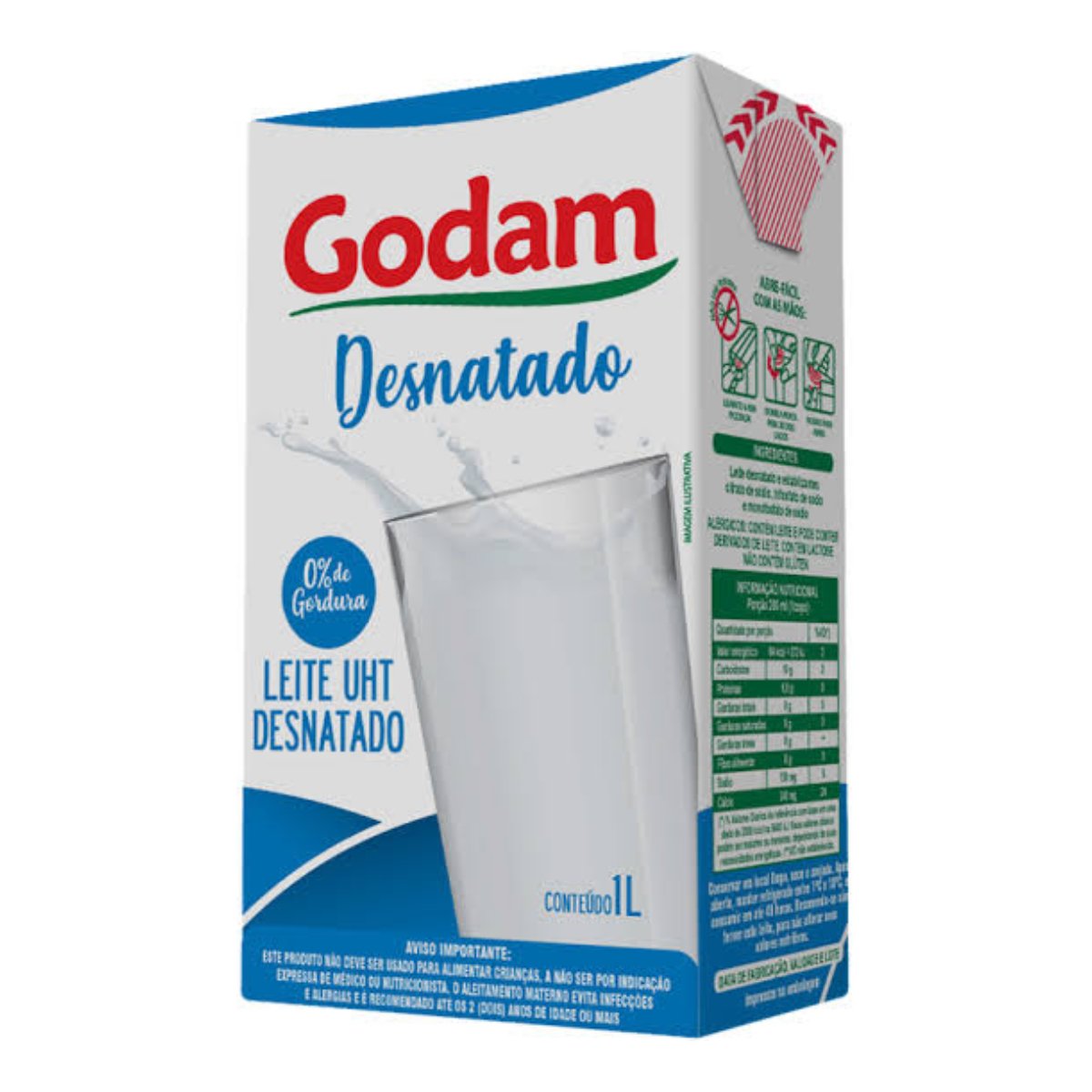 LEITE UHT DESNATADO GODAM 12X1L LEITE UHT DESNATADO GODAM 12X1L
